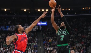 Brown ties career-high with 50 points in Celtics' romp over Clippers
