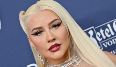 Christina Aguilera Goes Topless in Nothing but Diamonds and a Tulle Skirt