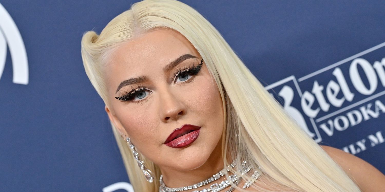 Christina Aguilera Goes Topless in Nothing but Diamonds and a Tulle Skirt