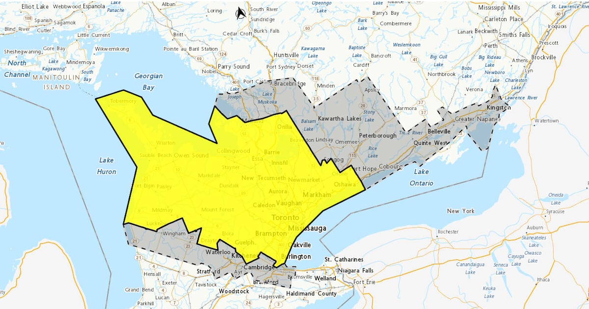 Snowfall warning in effect as school bus delays reported