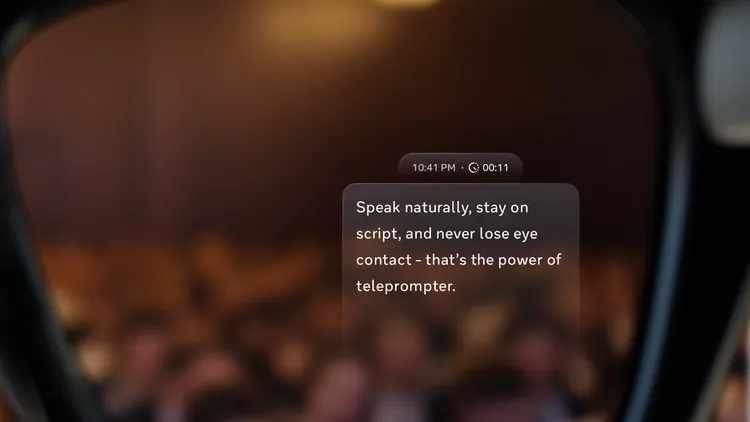 The new teleprompter feature arriving on Meta Ray-Ban Display glasses following CES 2026.