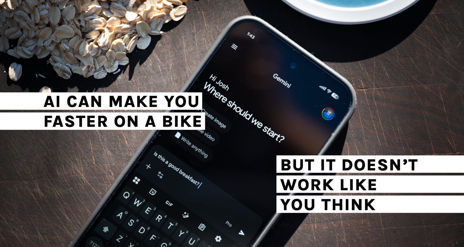 How to Get Faster on Your Bike: Using AI for Recovery and Nutrition