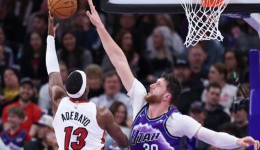 Adebayo's 26 points and 15 rebounds lead Heat to dominant 147-116 win over Jazz