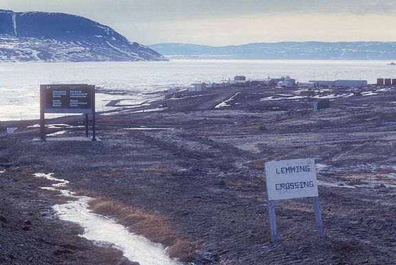 A small research station in the Arctic