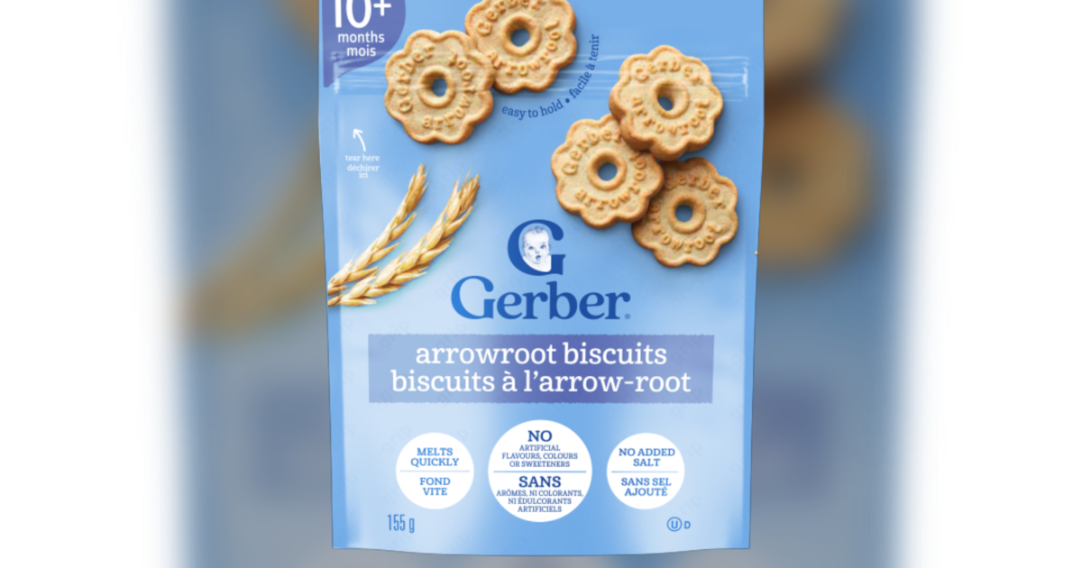 Gerber arrowroot biscuits recalled by Nestle Canada