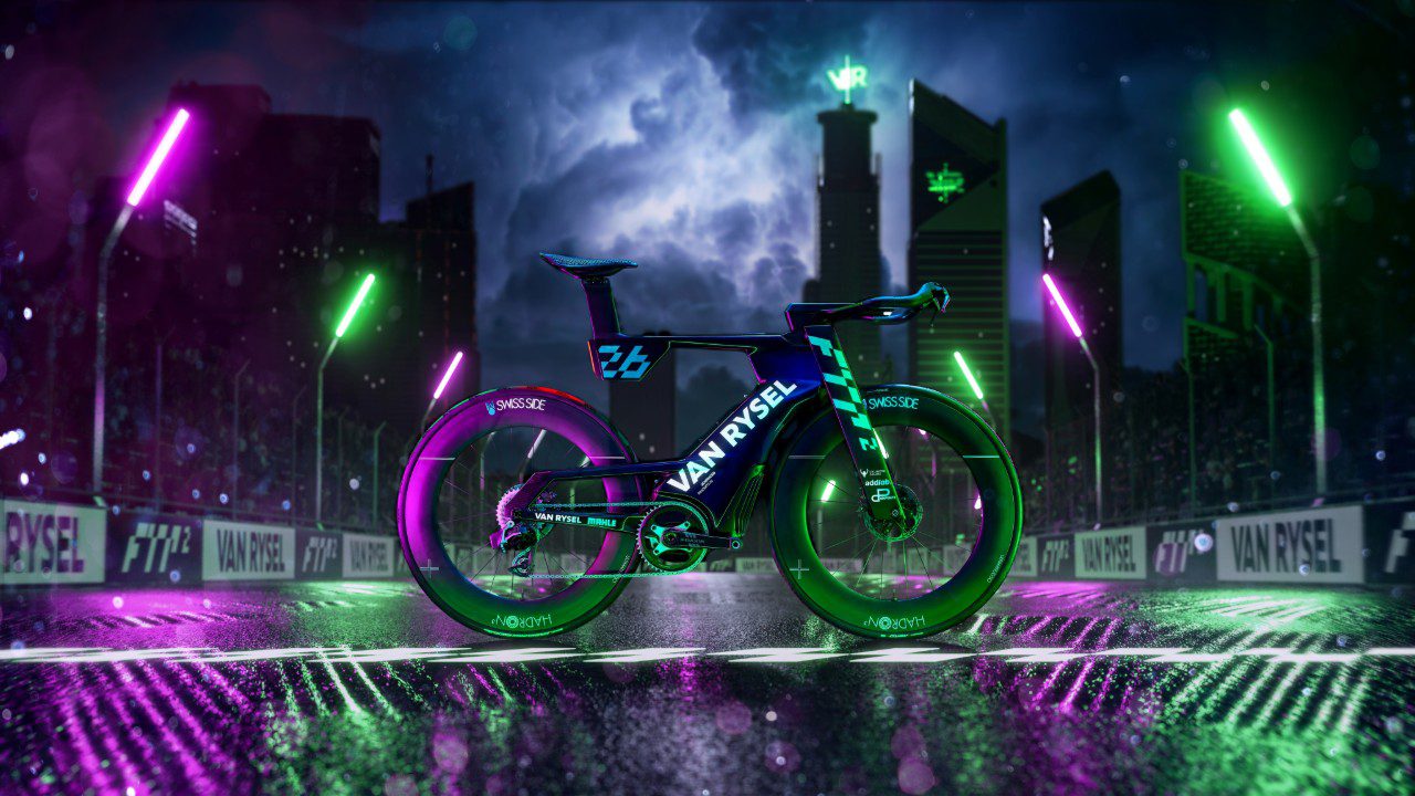 Van Rysel shows far-out concept bike and matching electronic shoes that you can adjust remotely
