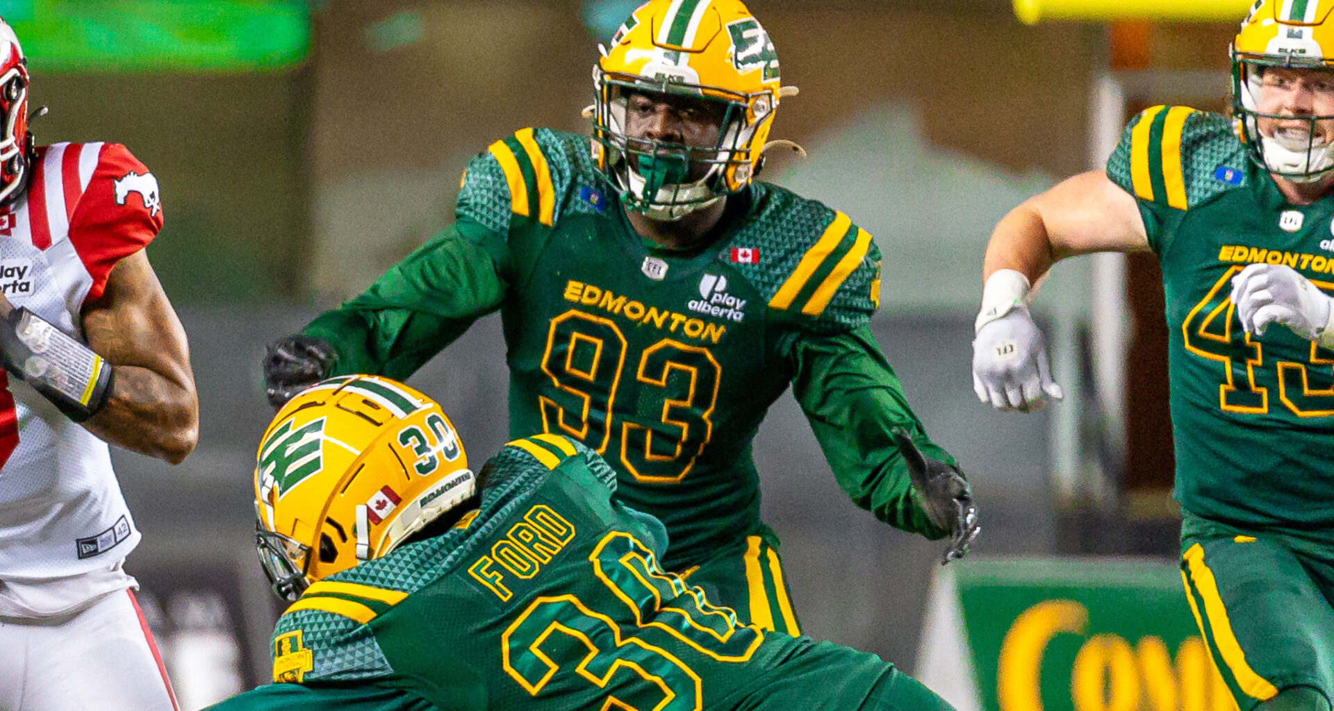 Elks extend National defensive lineman Francis Bemiy; sign seven others