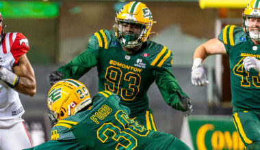 Elks extend National defensive lineman Francis Bemiy; sign seven others