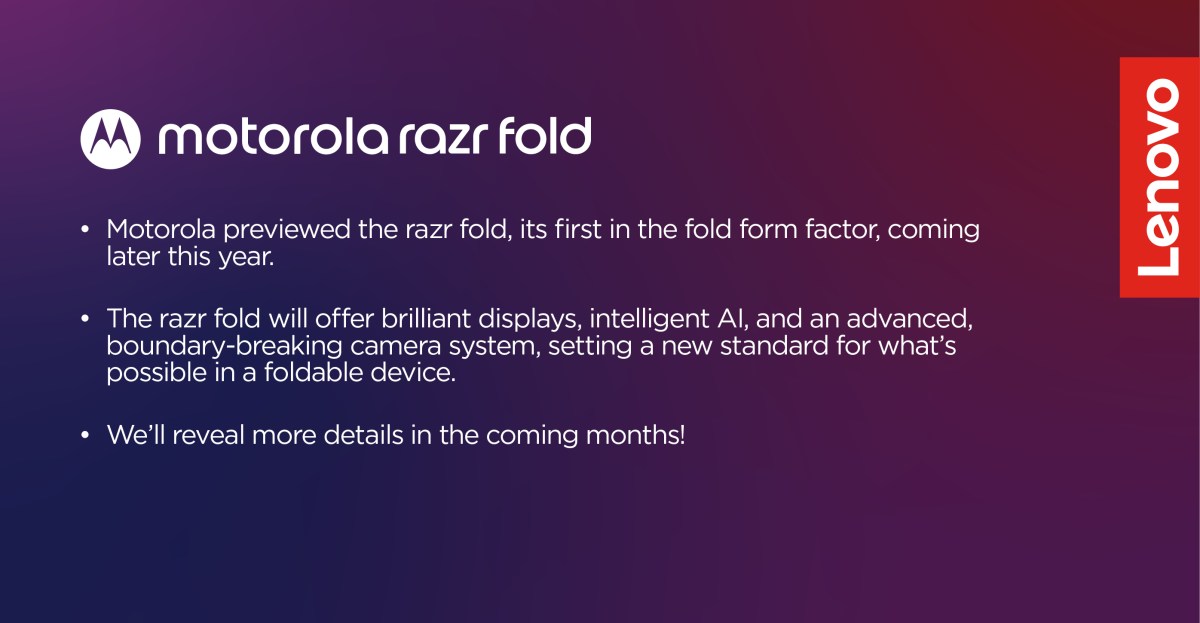 Motorola’s first book-style foldable leaks