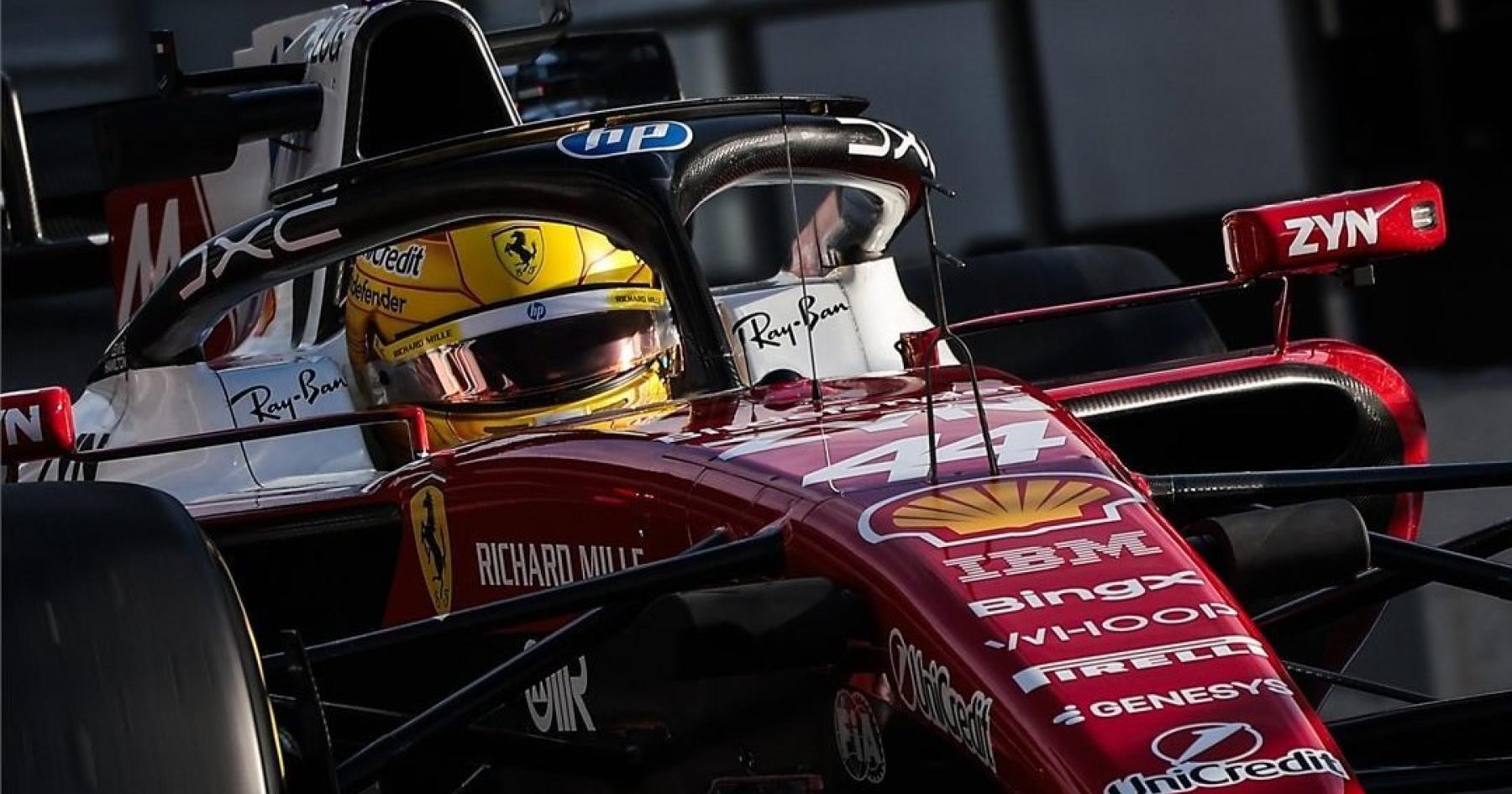 Lewis Hamilton hails Ferrari effort after topping Barcelona test