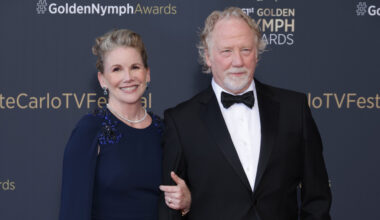 Melissa Gilbert and Timothy Busfield at the Monte Carlo TV Festival in 2023.