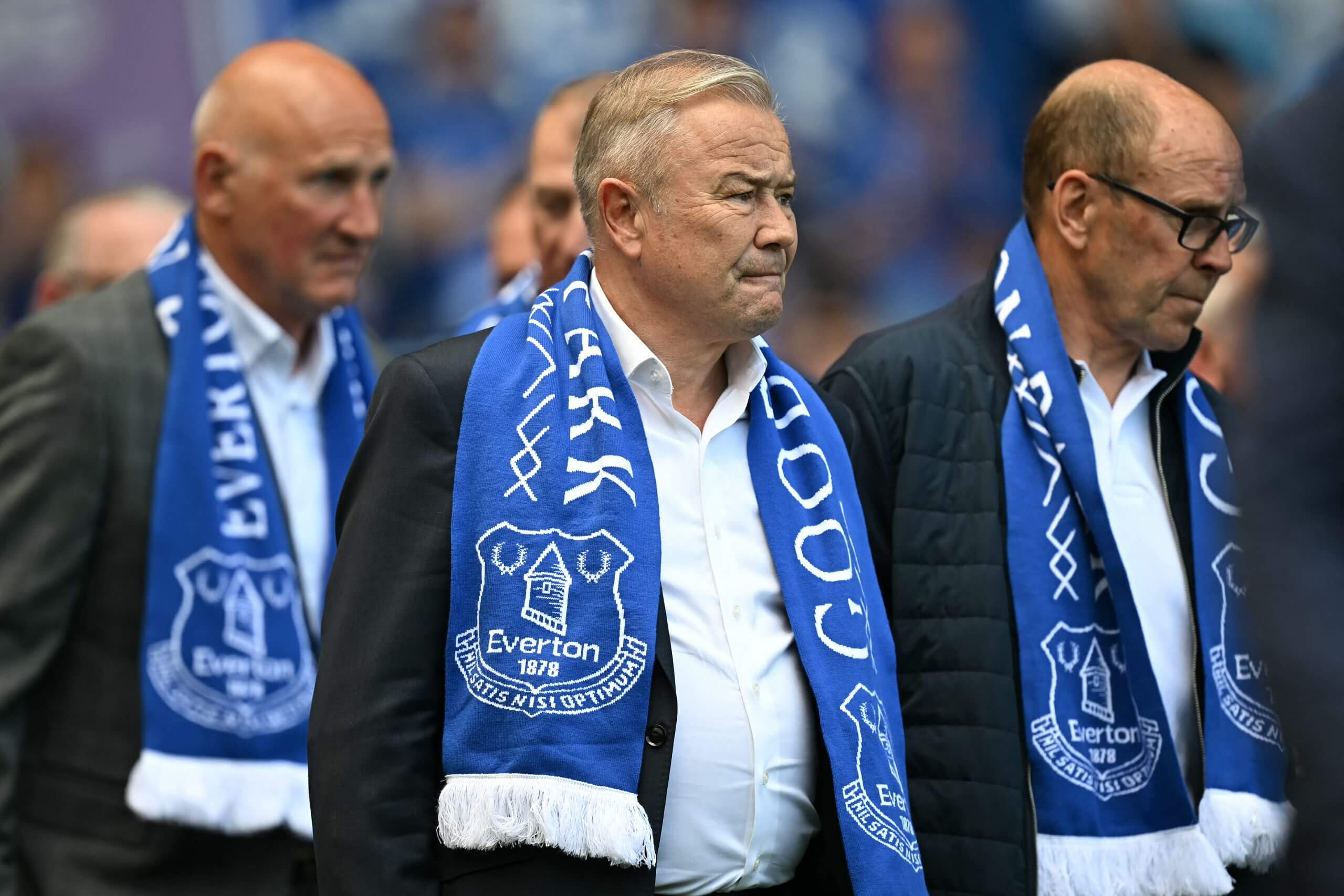 Adrian Heath at Everton's Goodison Park