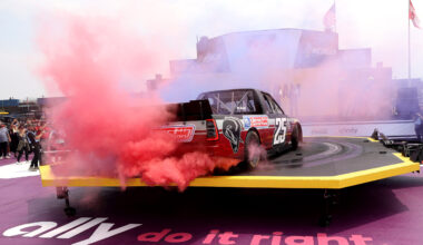 BROOKLYN, MICHIGAN - JUNE 08: A general view of the Ram announcement that its brand will return to NASCAR competition, scheduling a Craftsman Truck Series campaign beginning in 2026 on the midway prior to the NASCAR Cup Series FireKeepers Casino 400 at Michigan International Speedway on June 08, 2025 in Brooklyn, Michigan. (Photo by Meg Oliphant/Getty Images)