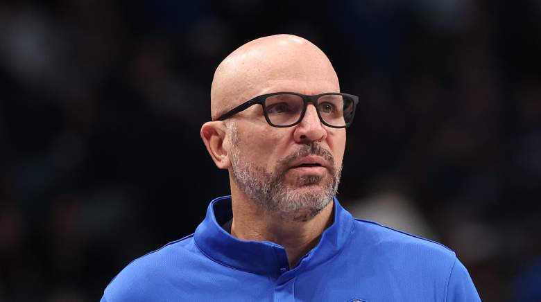 Dallas Mavericks head coach Jason Kidd during an NBA game.