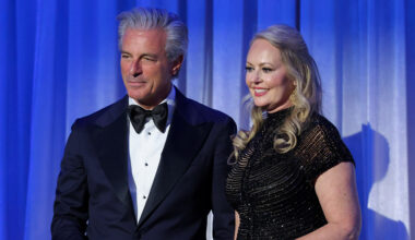 Filippo Puglisi-Alibrandi, Michelle Wroan at the 83rd Annual Golden Globes held at The Beverly Hilton on January 11, 2026 in Beverly Hills, California.