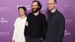 Chloé Zhao and Josh Safdie, and Joachim Trier attend The BAFTA Tea presented by Delta Air Lines and Virgin Atlantic; sponsored by Bentley Beverly Hills, The Four Seasons, Don Julio, Heineken, Maison Perrier, and Threads at Four Seasons Hotel Los Angeles at Beverly Hills on January 10, 2026 in Los Angeles, California.