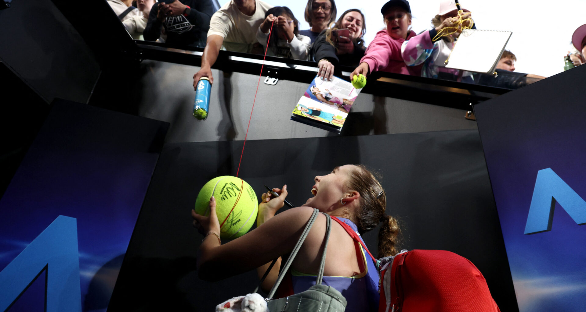 No one is having more fun than Andreeva in Melbourne