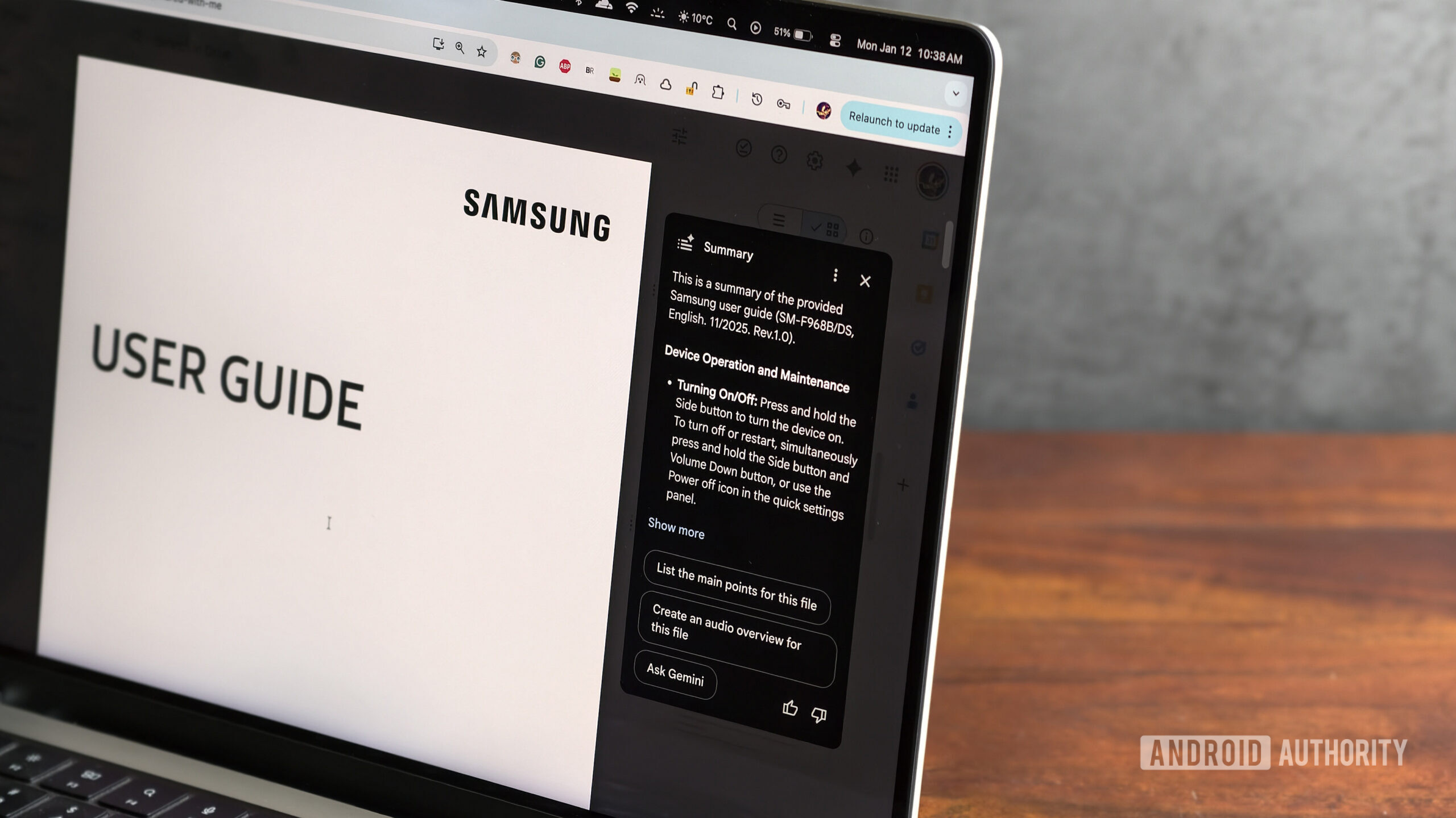 Google Drive PDF summary