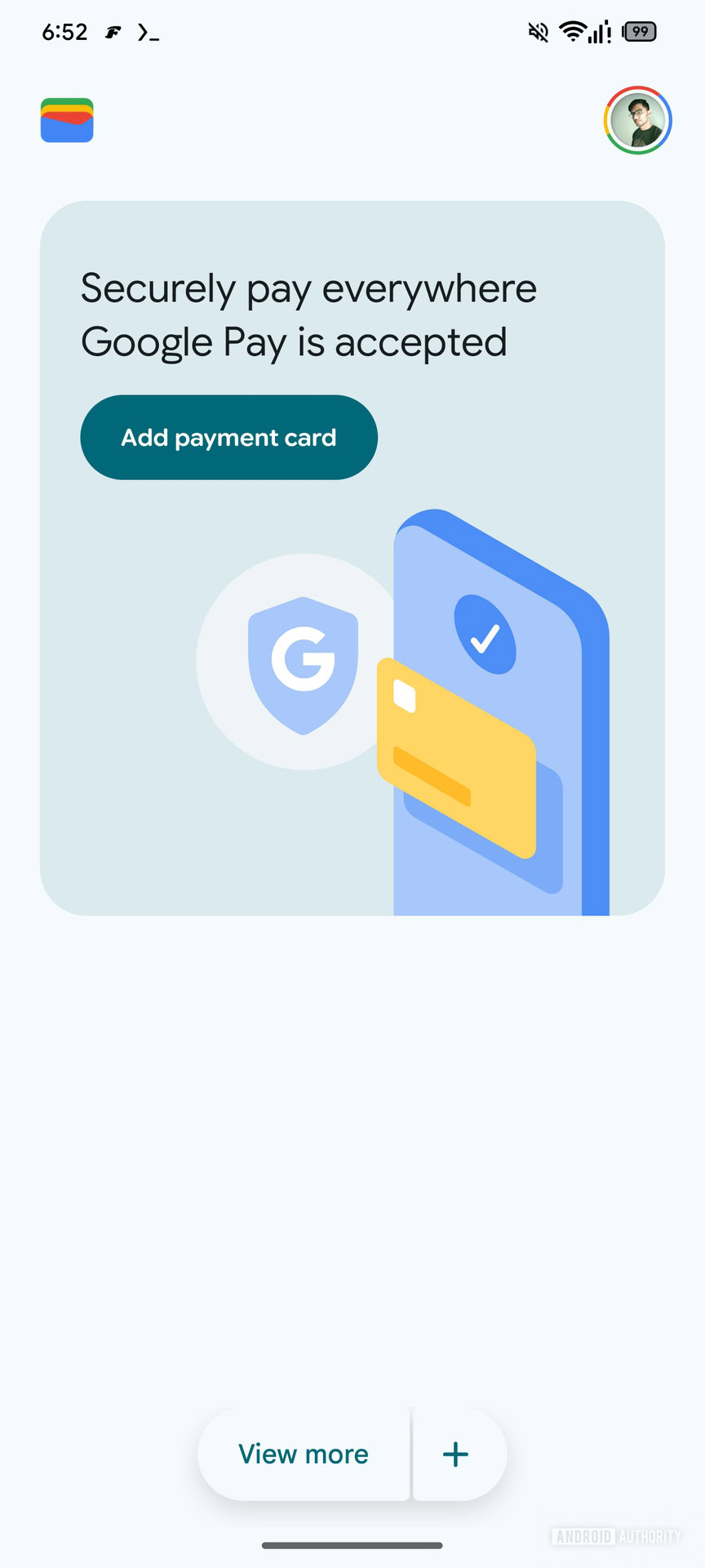 Google Wallet Upcoming split style FAB
