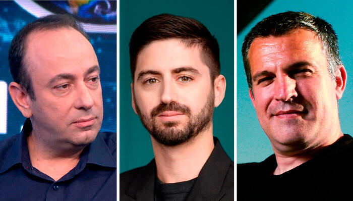 מימין אלון חורי דין שחר ו ליאור הנדלסמן