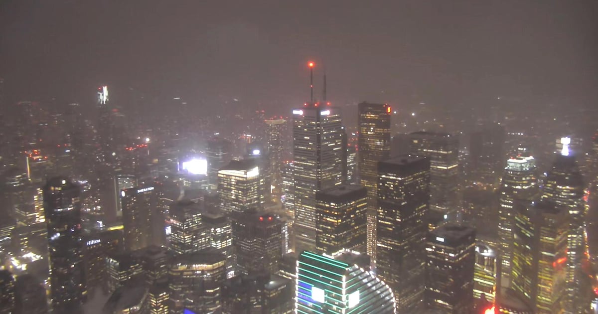 Up to 20 cm expected by Thursday afternoon