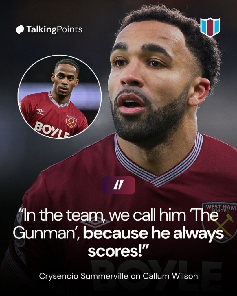 Crysencio Summerville speaking about Callum Wilson.