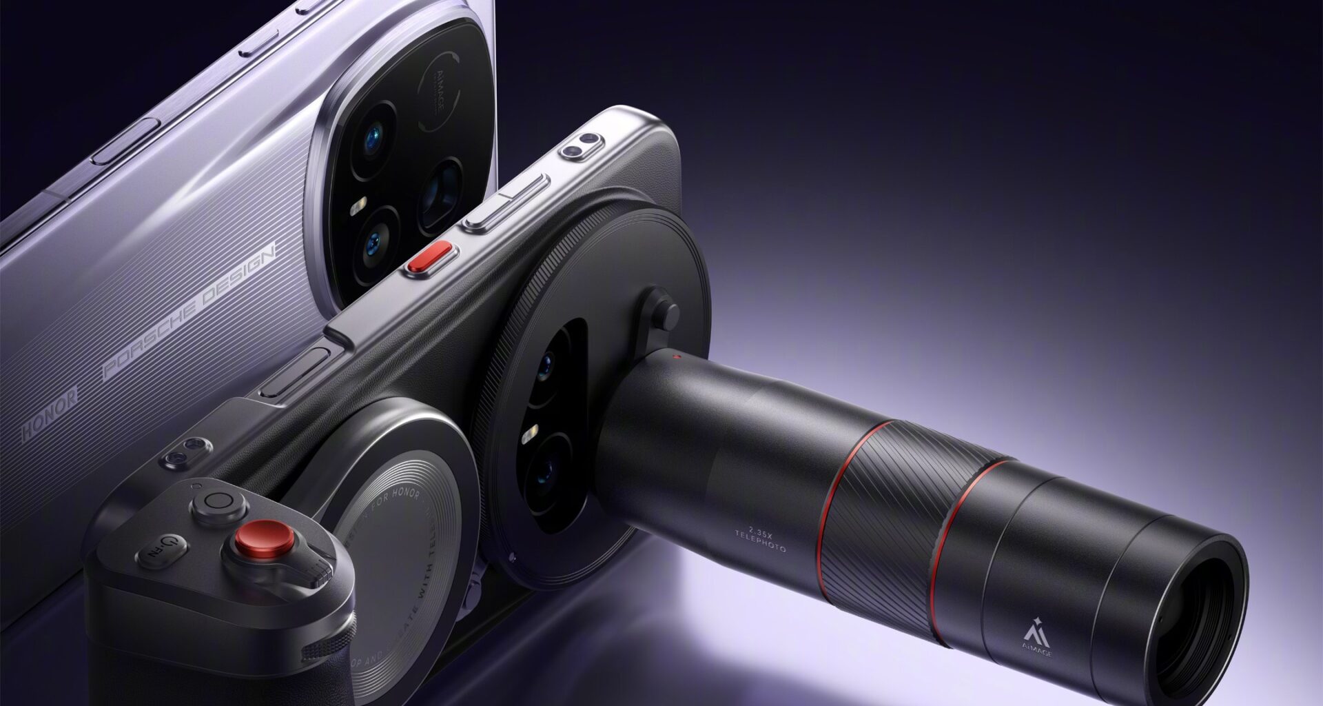 Honor shows off the Magic 8 RSR Porsche Design's camera kit ahead of January 19 launch