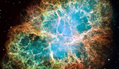The Crab Nebula as seen by the Hubble Space Telescope (Credit : NASA/HST Heritage)