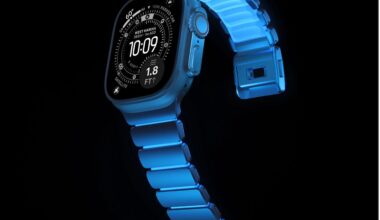 Nomad Icy Blue Glow Stratos Band adds glow-in-the-dark twist to Apple Watch Ultra