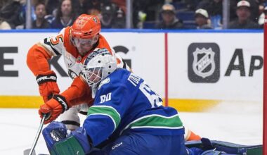 Tolopilo shines in Canucks win but denied shutout due to concussion protocol