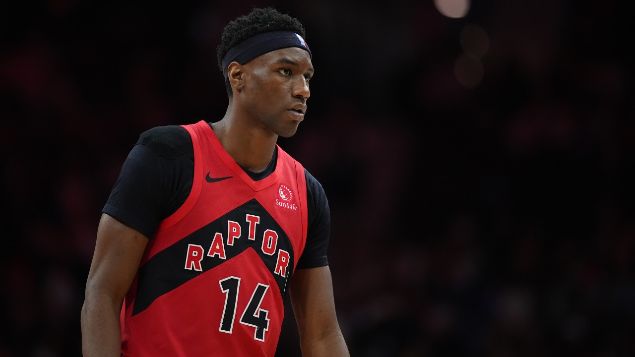 Raptors' Ja'Kobe Walter exits vs. 76ers with hip injury
