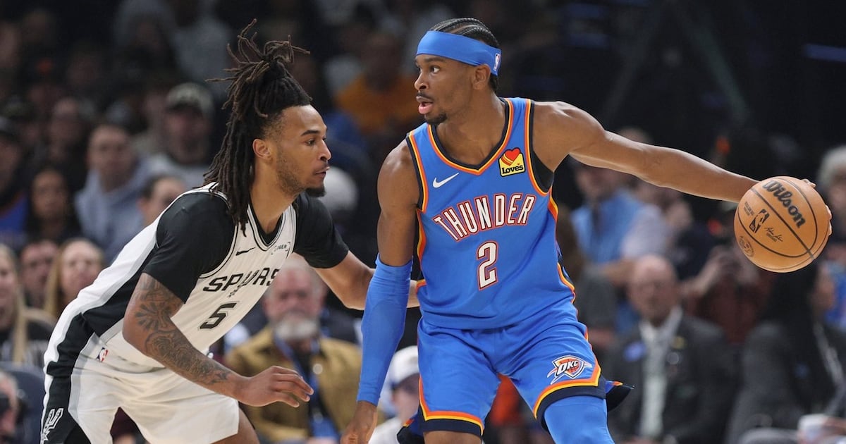 Shai Gilgeous-Alexander scores 34 as Thunder top Spurs for first time in four meetings this season