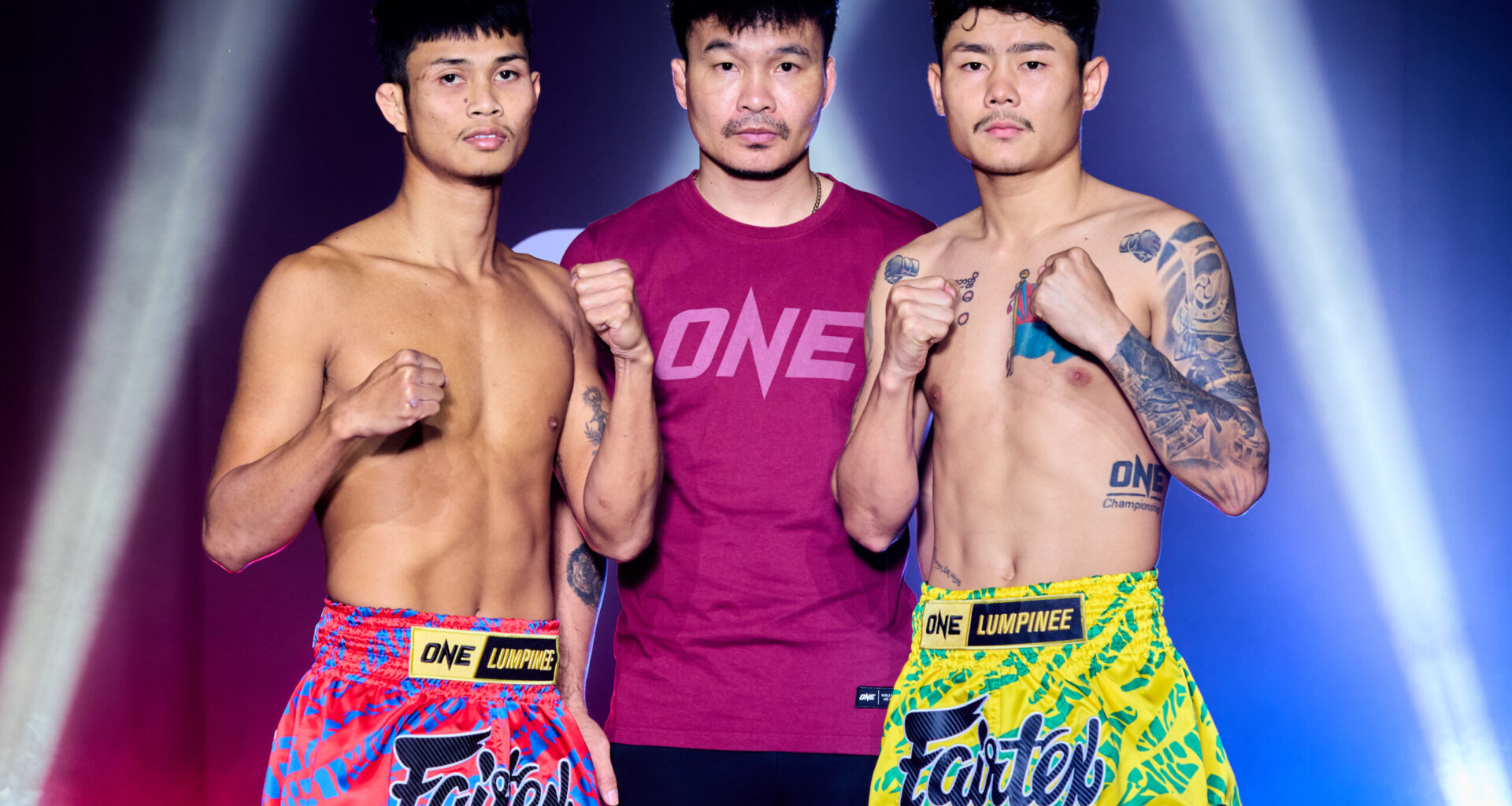Kongchai and Thway Lin Htet face off ahead of ONE Friday Fights 140