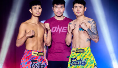 Kongchai and Thway Lin Htet face off ahead of ONE Friday Fights 140