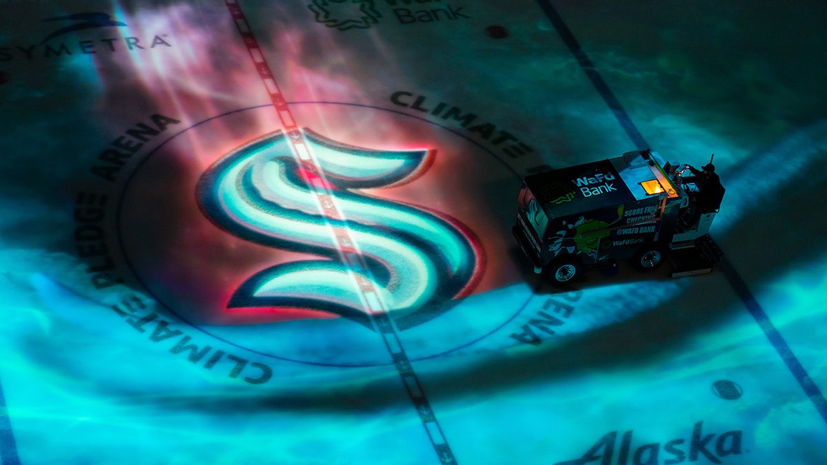 Seattle Kraken ice logo