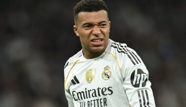 Is Kylian Mbappe playing today for Real Madrid vs. Barcelona in the Spanish Super Cup?