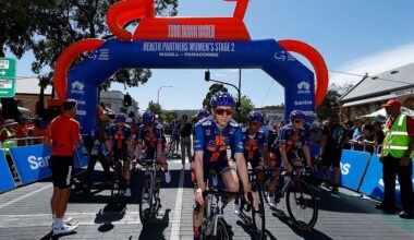 MAGILL, AUSTRALIA - JANUARY 18: Josie Nelson of Great Britain and Team Picnic PostNL prior to the 10th Santos Women's Tour Down Under 2026, Stage 2 a 130.7km stage from Magill to Paracombe 410m / #UCIWWT / on January 18, 2026 in Magill, Australia. (Photo by Con Chronis/Getty Images)