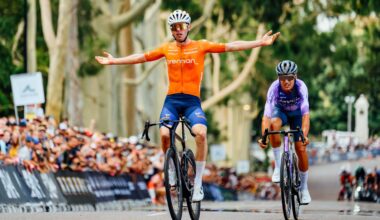 Patrick Eddy beats Luke Plapp to elite men's Australian road race title after Jayco AlUla's strength in numbers fails in dramatic final kilometre