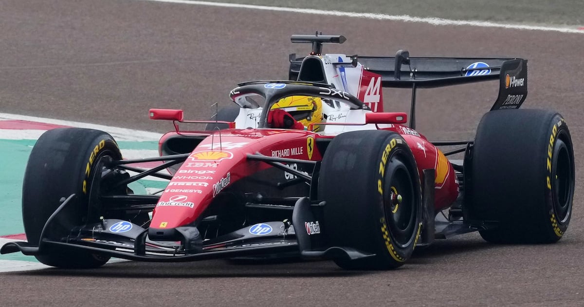 Lewis Hamilton, Charles Leclerc, Max Verstappen hit wet Barcelona track, McLaren still absent at F1 testing