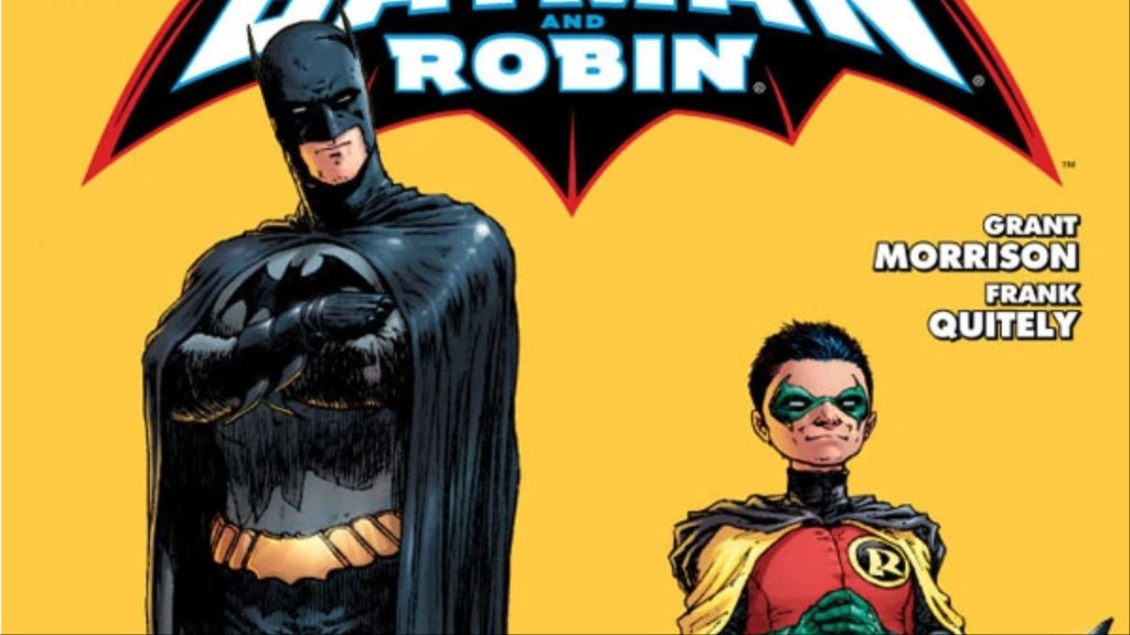 Dick Grayson and Damian Wayne as Batman and Robin