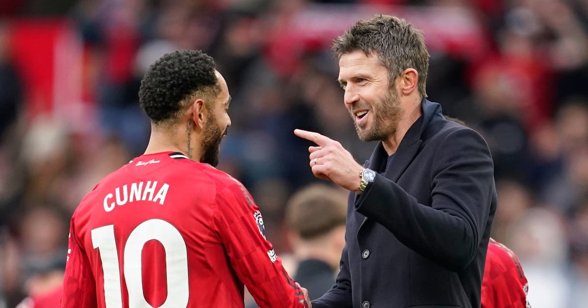 Man United stuns Man City in Michael Carrick's first game in charge