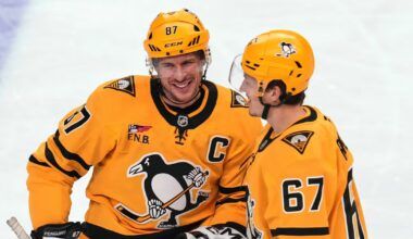 Crosby sets up late tying goal, scores in OT in Penguins’ victory over Blue Jackets