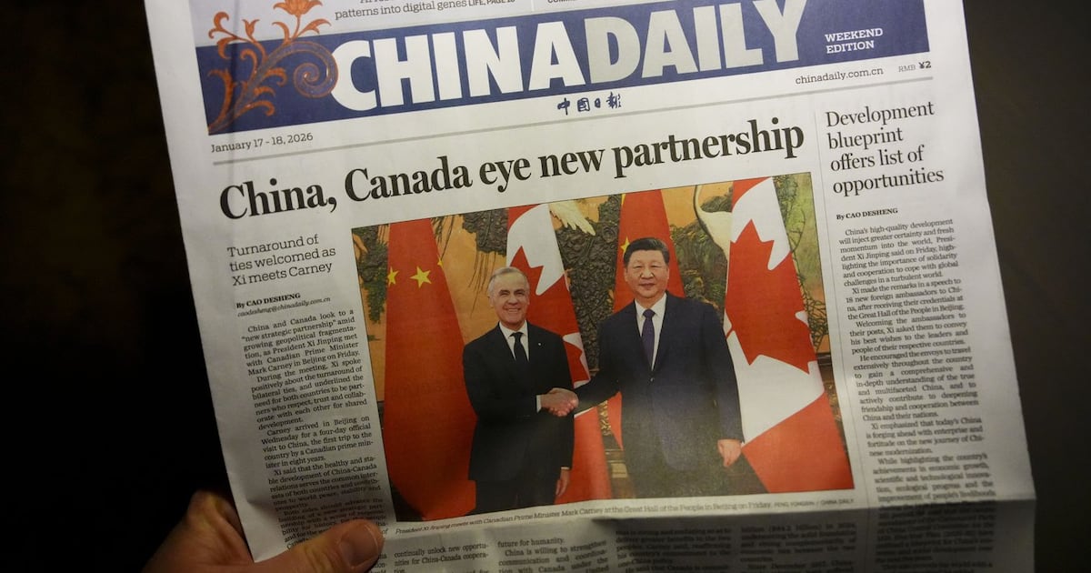 Carney and Xi blanket China’s front pages, but trade deal gets little attention - CTV News
