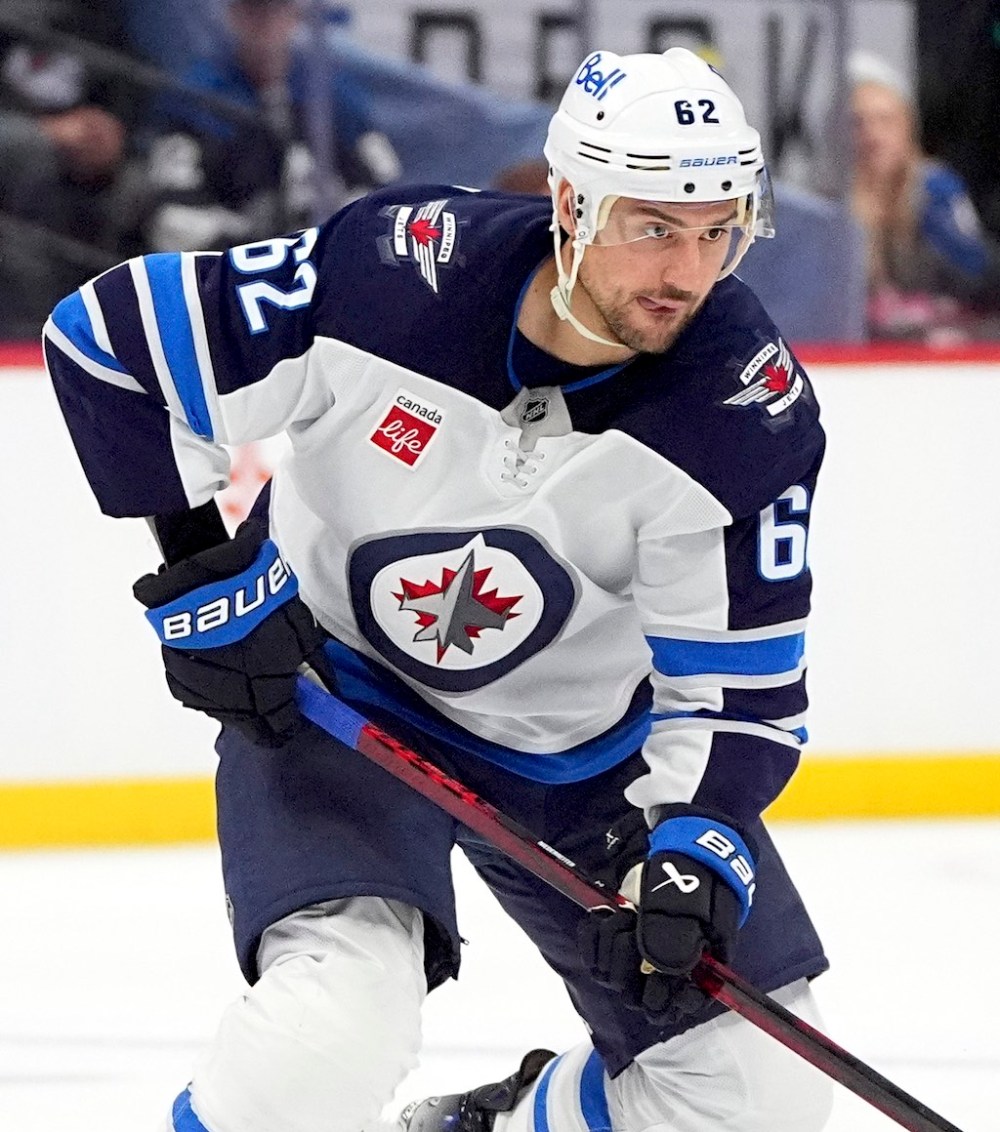 David Zalubowski / THE ASSOCIATED PRESS FILES
Jets winger Nino Niederreiter recently played his 1,000th game.