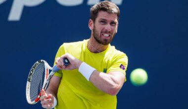 Cameron Norrie in the third round of the 2022 US Open, New York