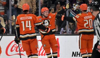 Beckett Sennecke, Mason McTavish score in shootout to lead Anaheim Ducks past Los Angeles Kings in Freeway Faceoff