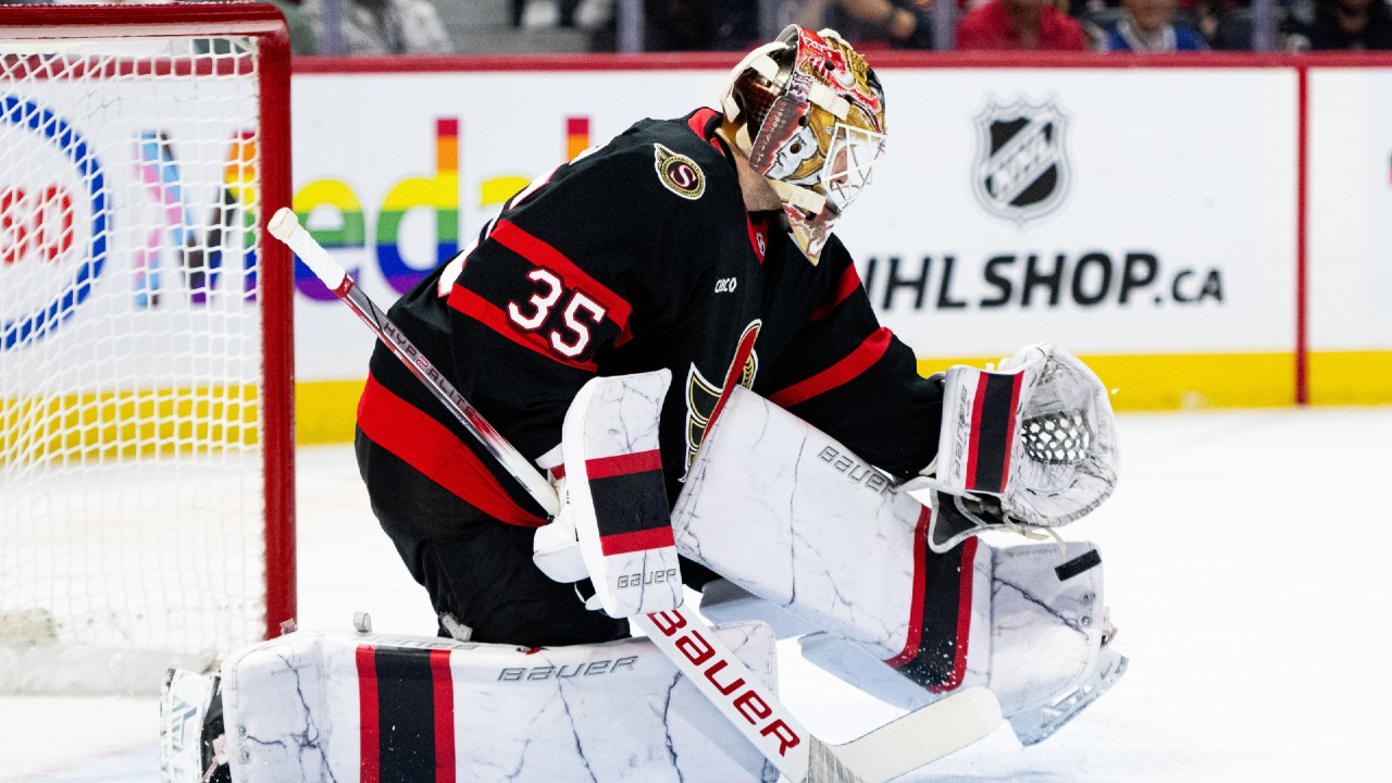 Senators' Linus Ullmark to return as backup against Golden Knights