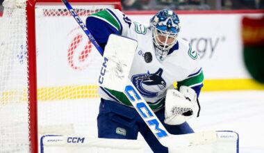 Vancouver Canucks’ Thatcher Demko sustains lower-body injury in loss to Toronto Maple Leafs
