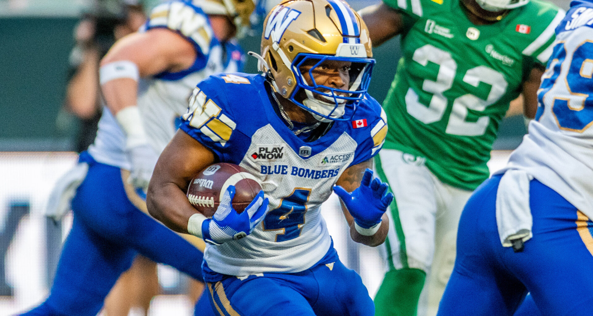 Argos sign running back Peyton Logan, release defensive back Branden Dozier