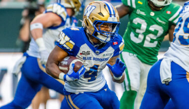 Argos sign running back Peyton Logan, release defensive back Branden Dozier